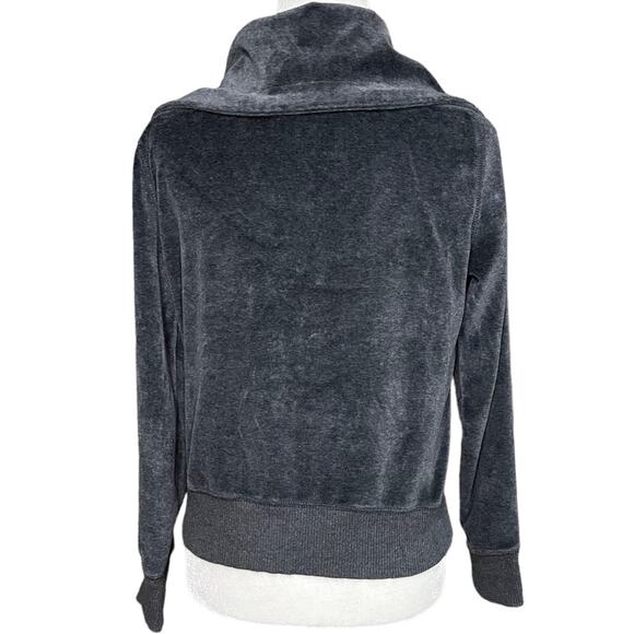 MICHAEL KORS Gray Velour Full Zip Jacket Size Small - Picture 4 of 9